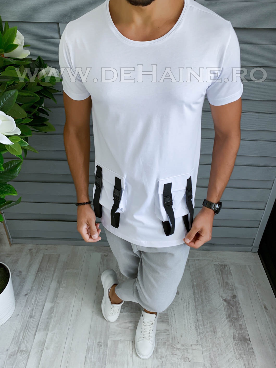 Tricou barbati alb slim fit vagabond b1966 p3-2*